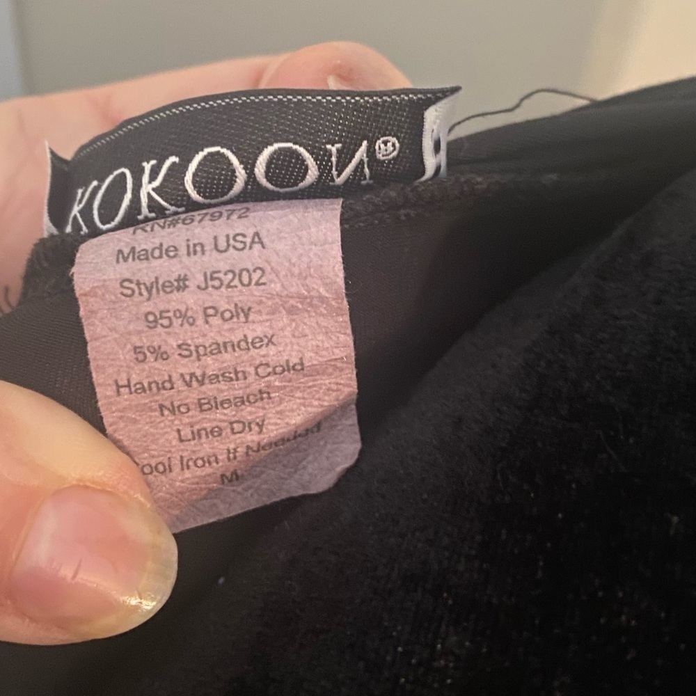 Kokoon LBD batwing notched collar Size M black Made in USA - Picture 4 of 8